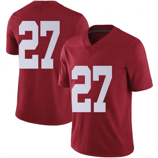 Alabama Crimson Tide Men's Joshua Robinson #27 No Name Crimson NCAA Nike Authentic Stitched College Football Jersey KJ16K74YE